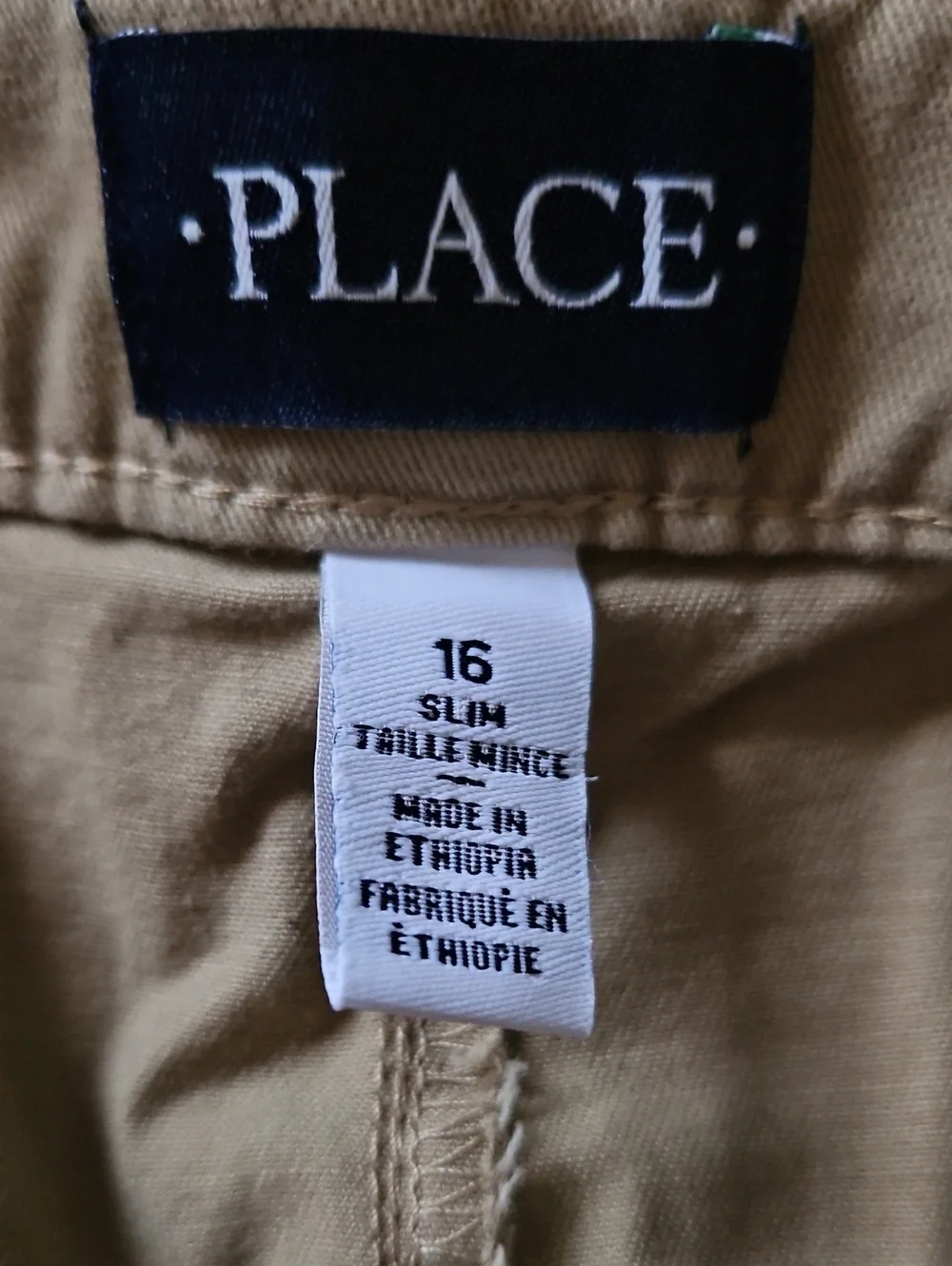 The Children's Place Khaki Flat Front Boy's Shorts. #110